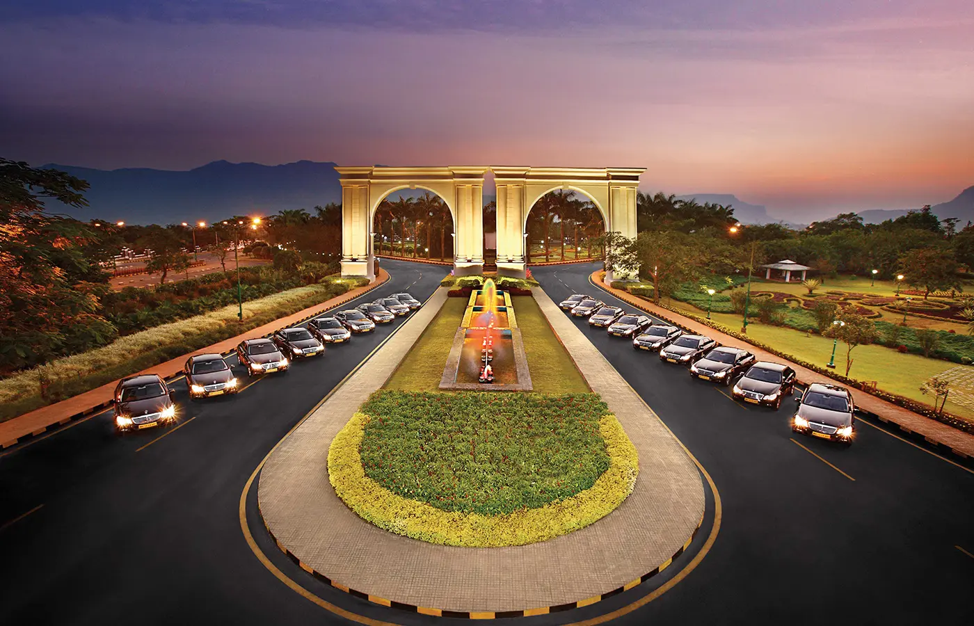 Twin Gate arrival view